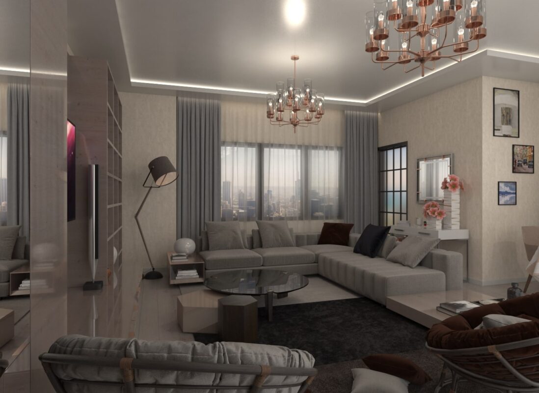 Beytepe H.Y Evi iç mimari tasarımı