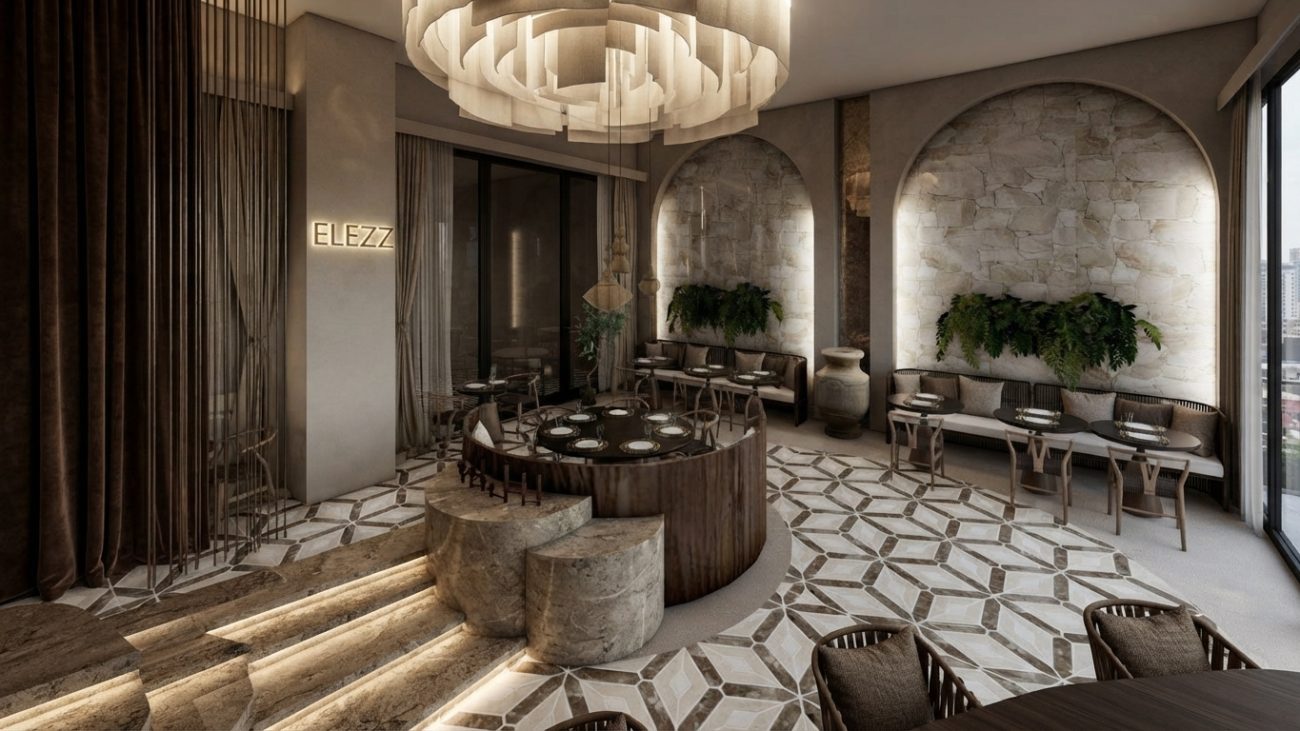 Lübnan Restaurant - 3D görselleştirme 1